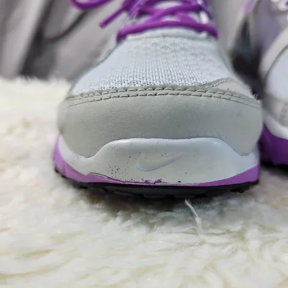 Nike Lunar Forever 2 Training Running Sneaker Women's Size 7.5 Gray Purple - Picture 3 of 16